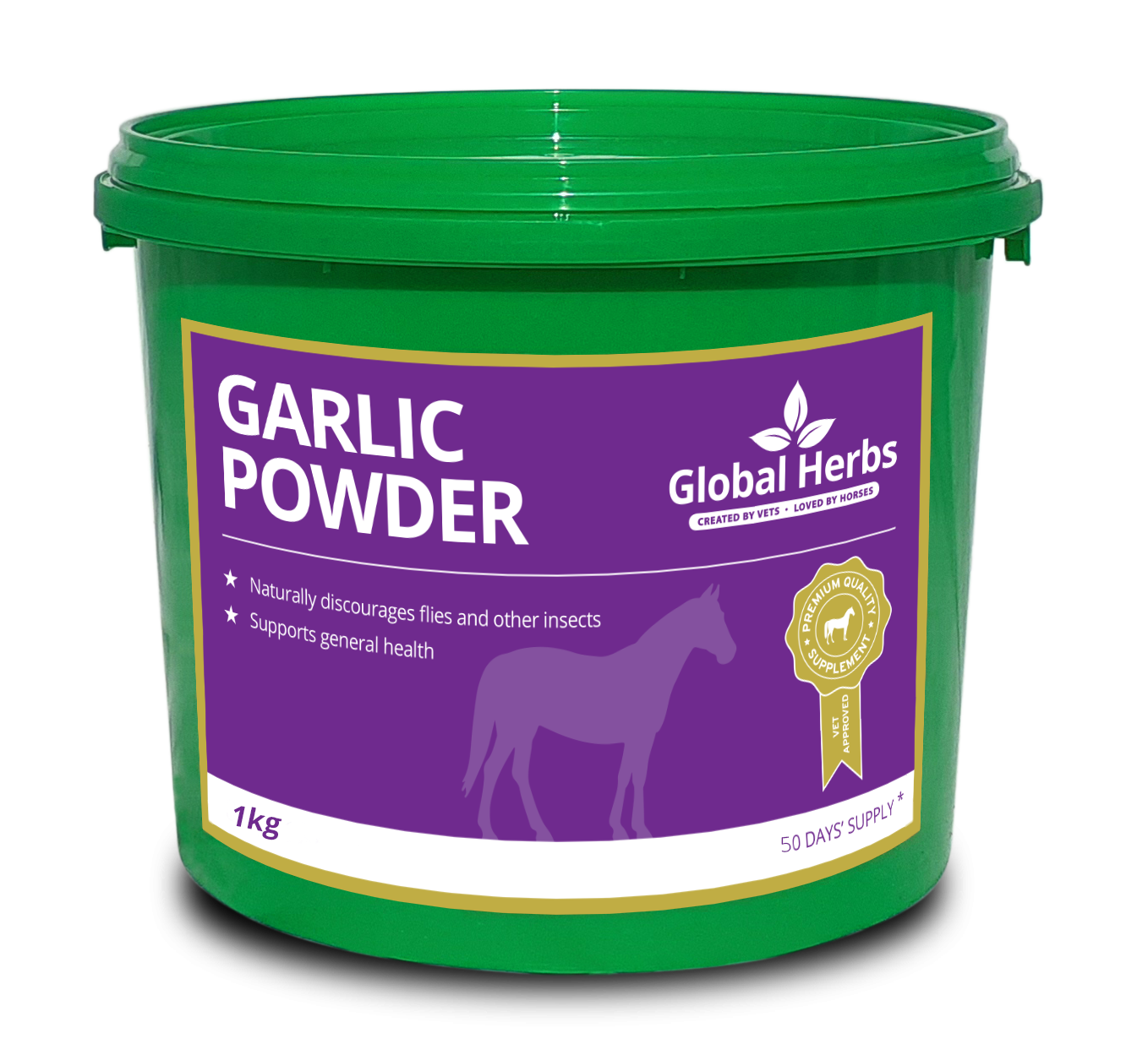 Global Herbs Garlic Powder in tub - 1KG