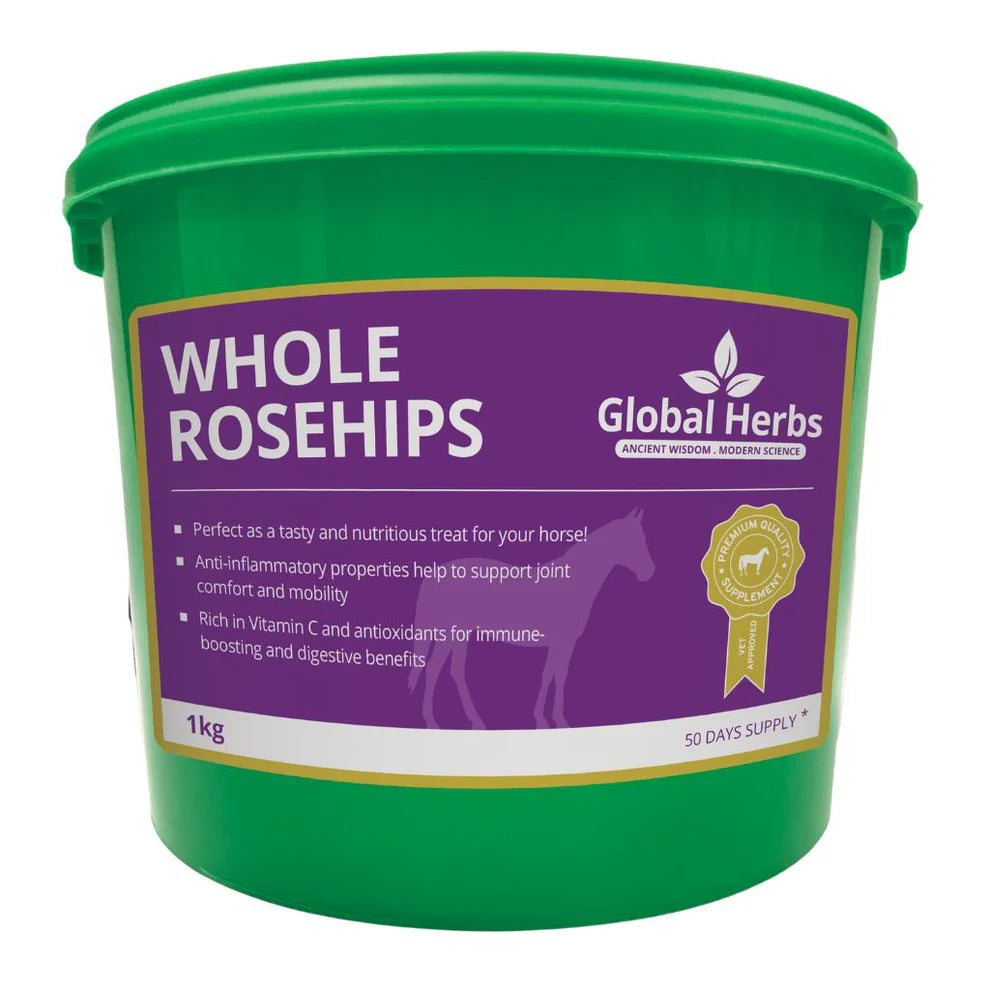 Global Herbs Rosehips Whole Berry - 1KG